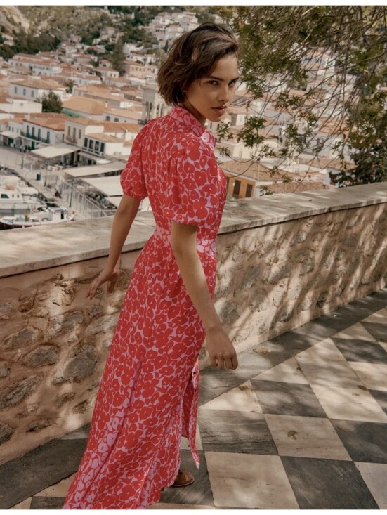 Boden Dresses & Skirts - Boden Dress Size 4 Floral Print Jersey Midi Tea -Missing Belt !!!